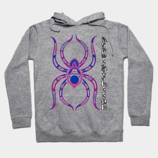 Asabikeshiinh (spider) Bisexual Pride Hoodie